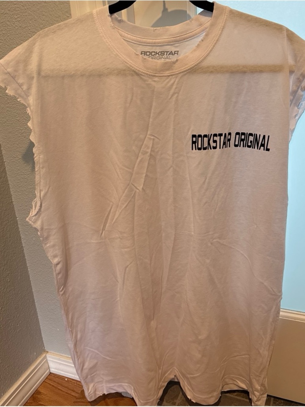 Rockstar Original Sleeveless White Tank